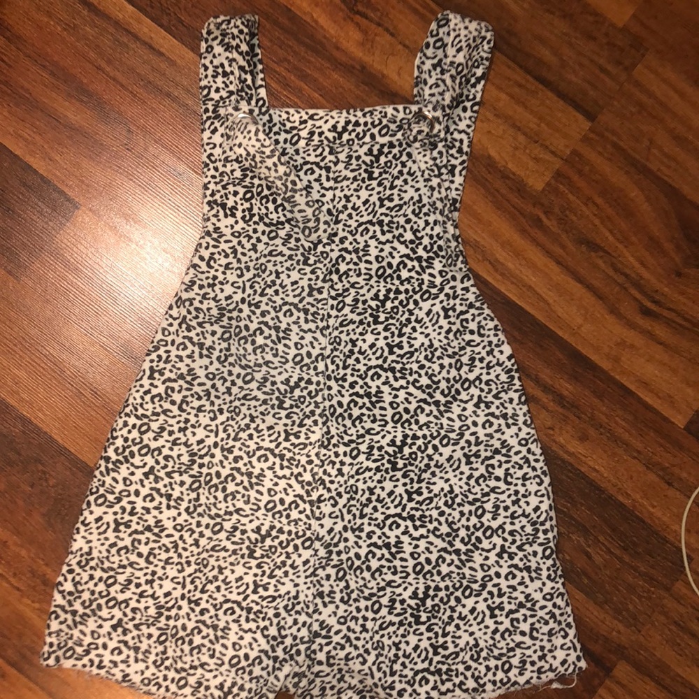 Black & white Cheetah print romper